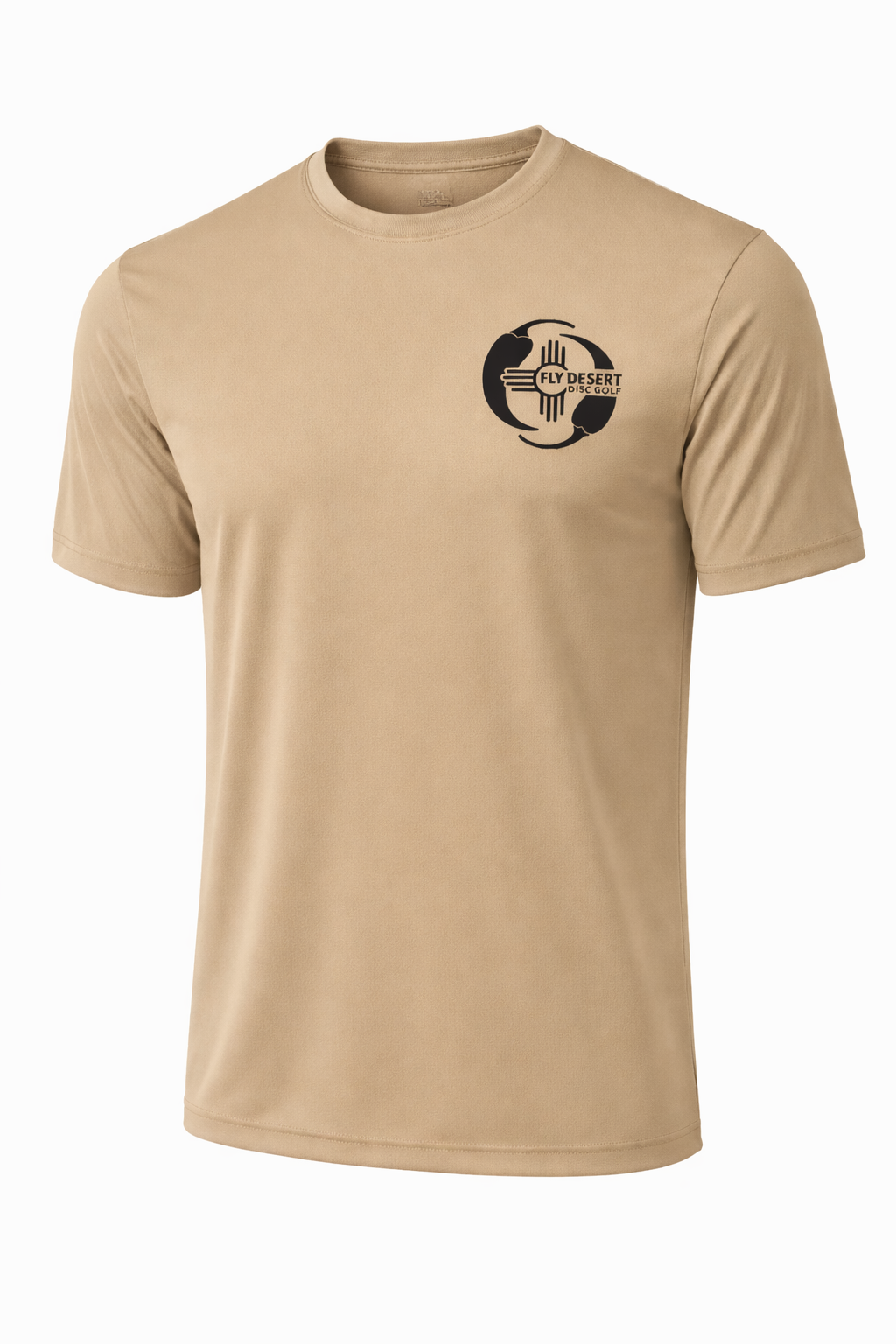 FLY DESERT DISC GOLF - YIN YANG CHILE LOGO LONG SLEEVE DRY FIT (LARGE) - TAN