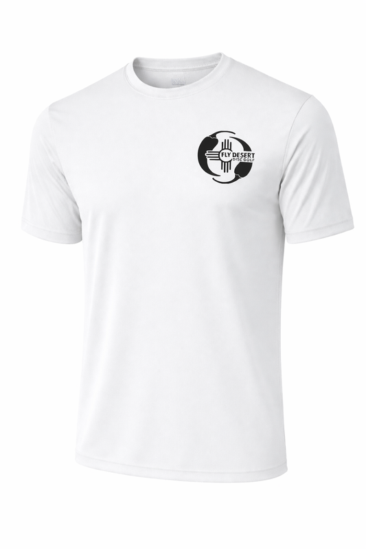 FLY DESERT DISC GOLF - YIN YANG CHILE LOGO LONG SLEEVE DRY FIT (LARGE) - WHITE