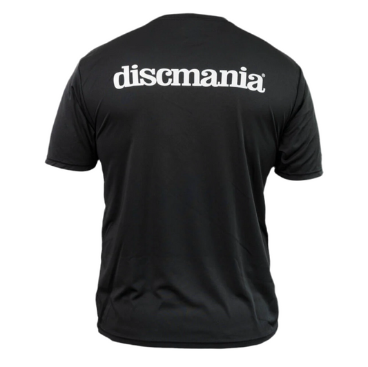 DISCMANIA - BAR LOGO PERFORMANCE DISC GOLF T-SHIRT (L)