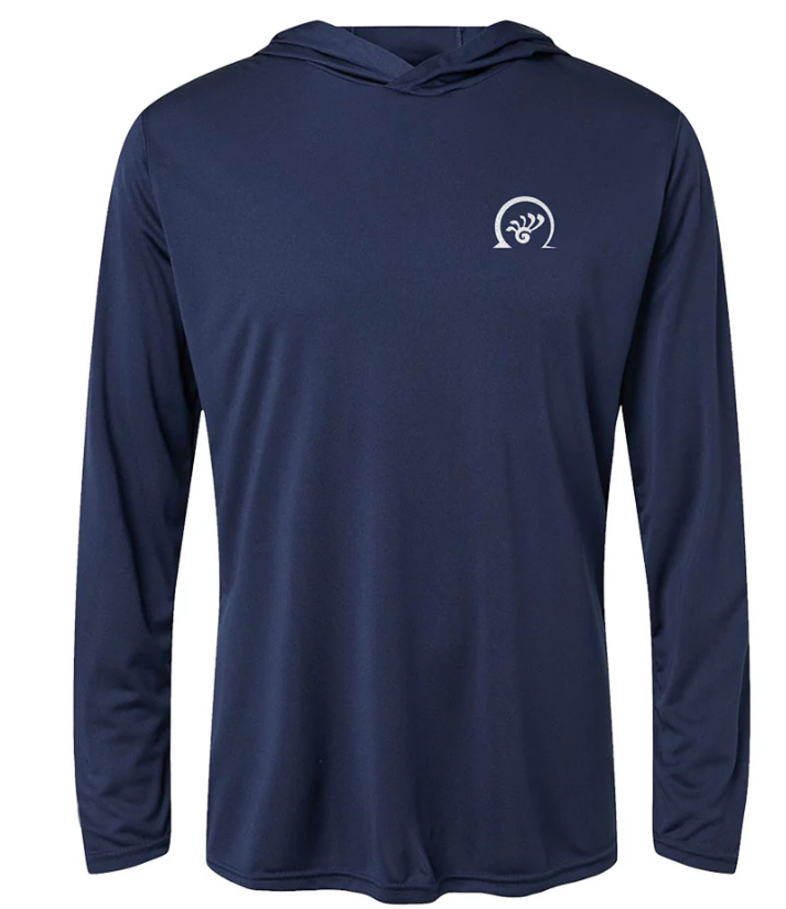 DYNAMIC DISCS - GLASS BLOWN OPEN HOODED LONG SLEEVE -LARGE (NAVY)
