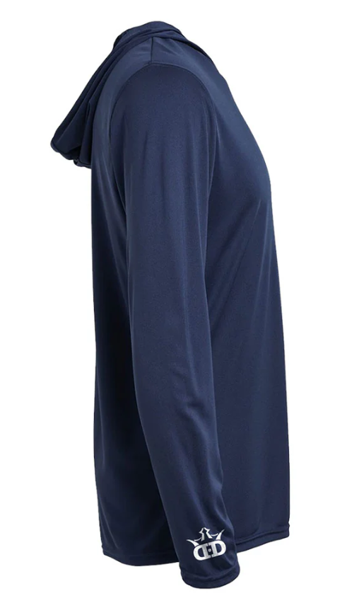 DYNAMIC DISCS - GLASS BLOWN OPEN HOODED LONG SLEEVE -LARGE (NAVY)
